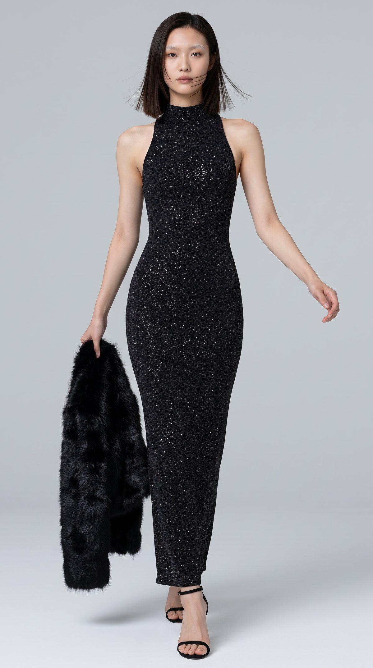 The Sequin Sleeveless Maxi
