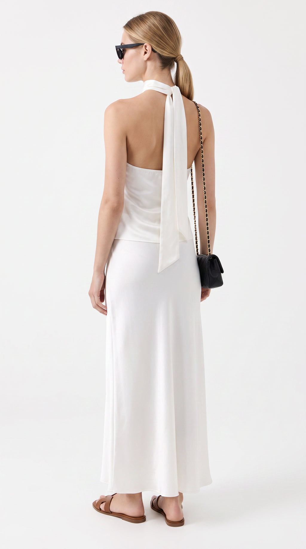 The Satin Halter & Maxi Skirt Set