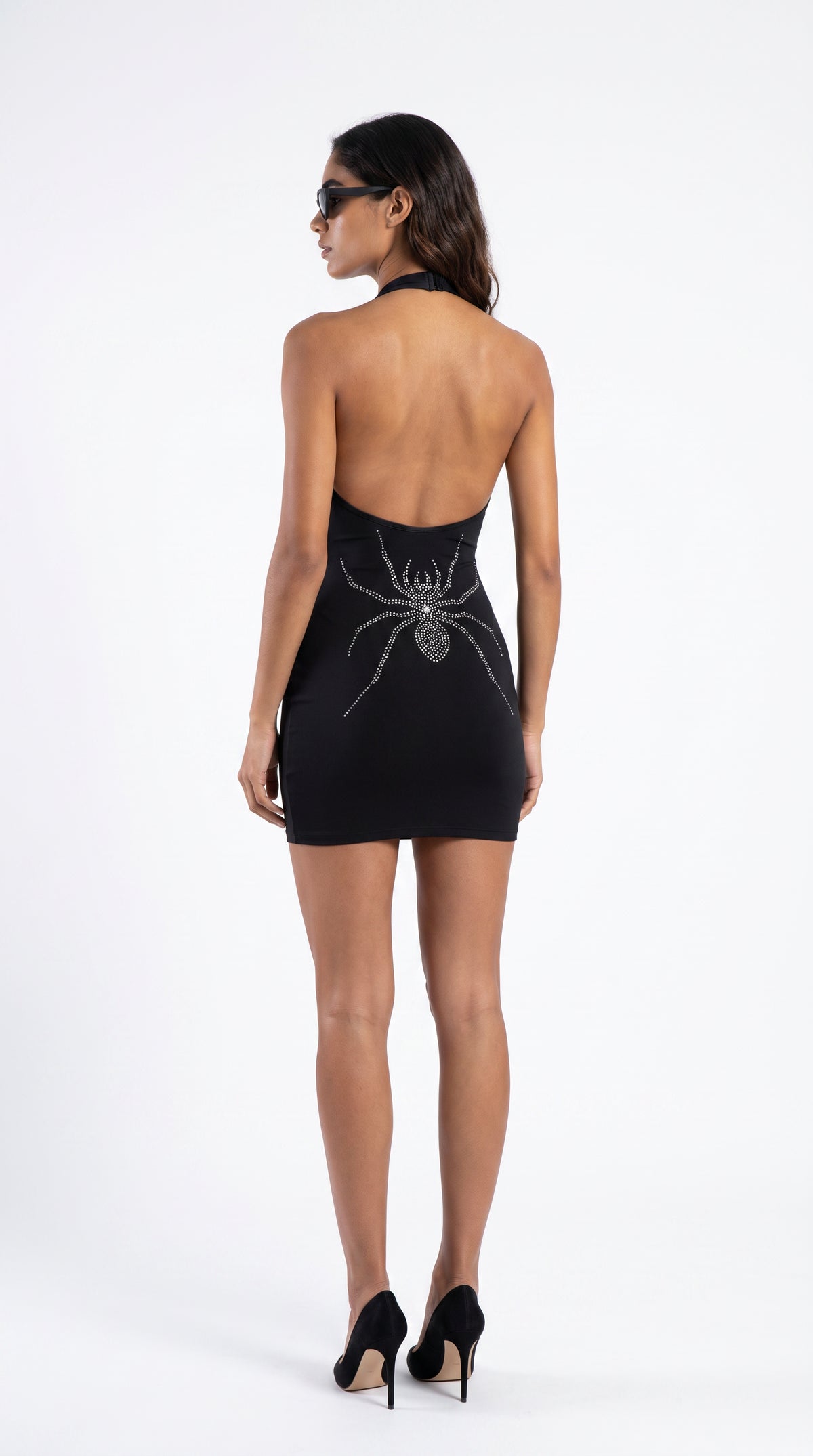 The Rhinestone Spider Halter